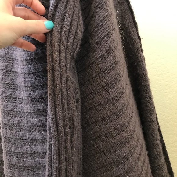 Free People purple cardigan sweater knit fuzzy med - Picture 5 of 7
